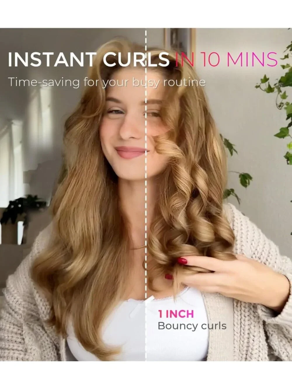 Automatic Rotating Curling Iron - Portable 1